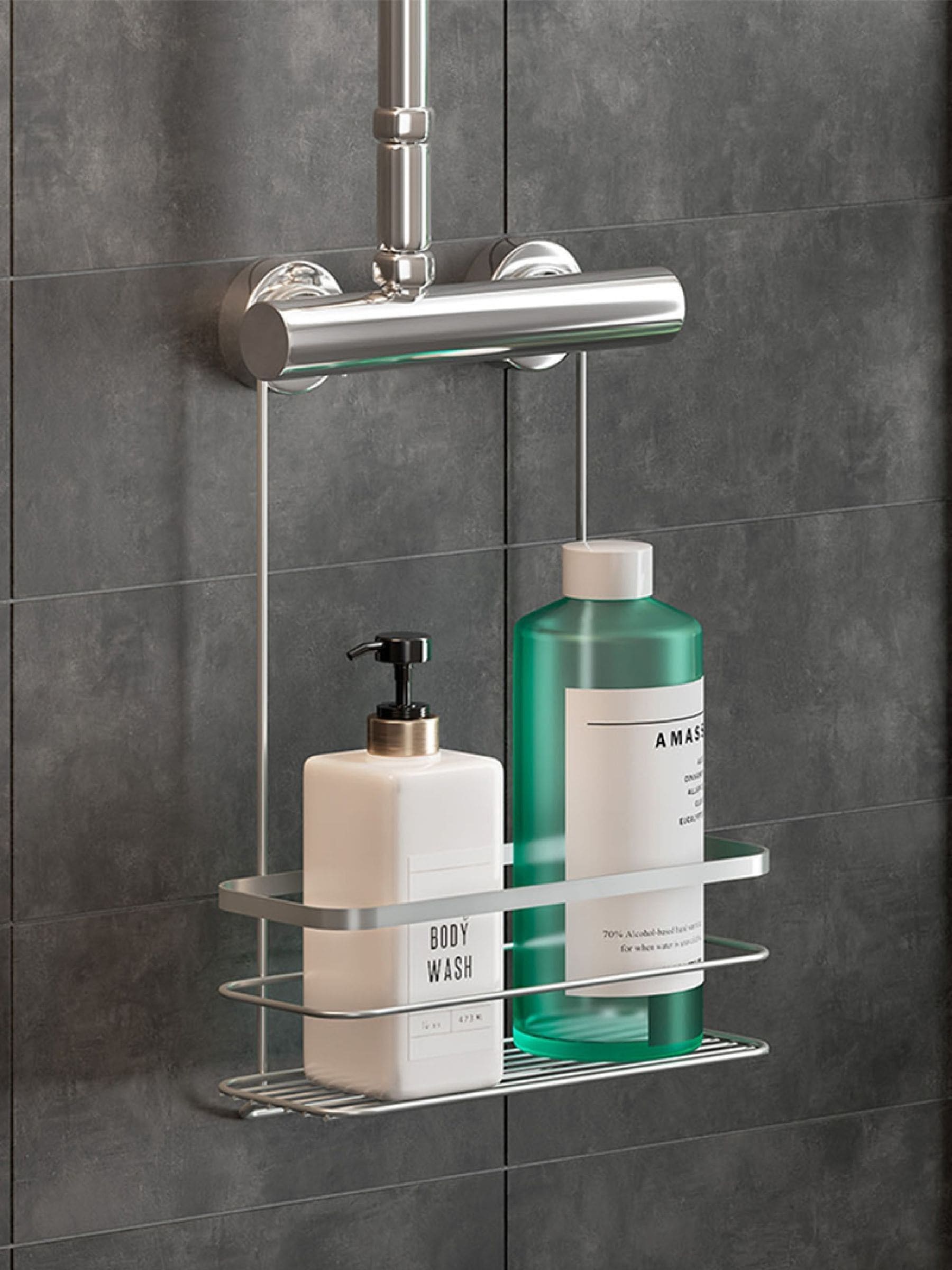 B&Q - Origin Shower Mixer Caddy Hanging Bathroom Organizer - Image 3