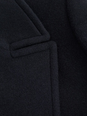 Reiss Light Navy Bergamo Wool Blend Double Breasted Peacoat - Image 6 of 6