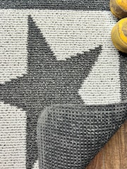 My Mat Charcoal Grey Utility Star Washable Non Slip Doormat - Image 2 of 5