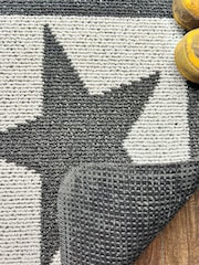 My Mat Charcoal Grey Utility Star Washable Non Slip Doormat - Image 5 of 5