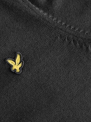 Lyle & Scott Black Boys Crew Neck Knitted 100% Cotton Jumper - Image 4 of 4