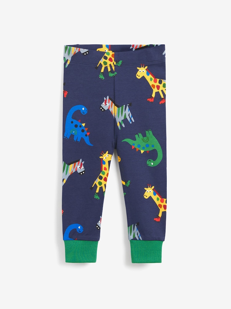 Bleu/vert/jaune imprimé animaux - Pyjama Snuggle 3 Pack (9mths-8yrs) - Image 15 of 18