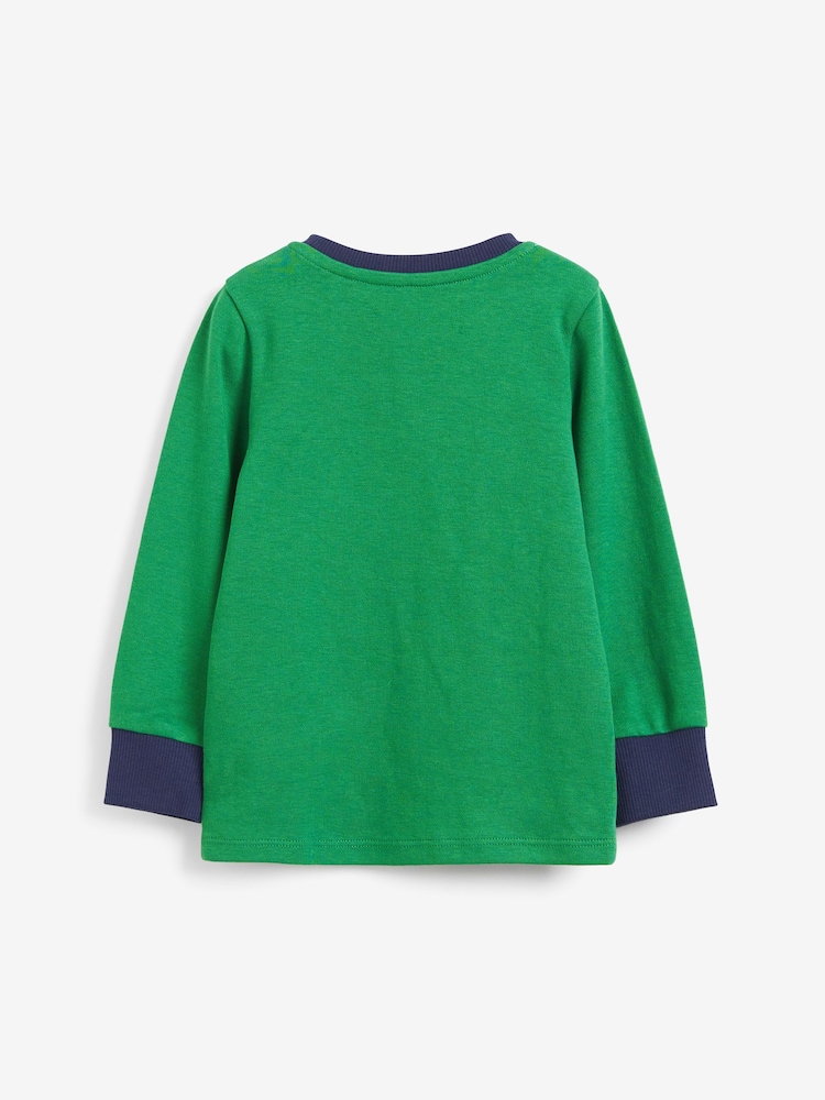 Bleu/vert/jaune imprimé animaux - Pyjama Snuggle 3 Pack (9mths-8yrs) - Image 8 of 18