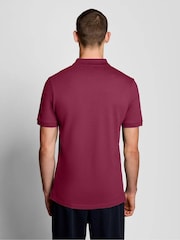 Roșu vișiniu - Tricou polo simplu Lyle & Scott - Imaginea 4 din 6