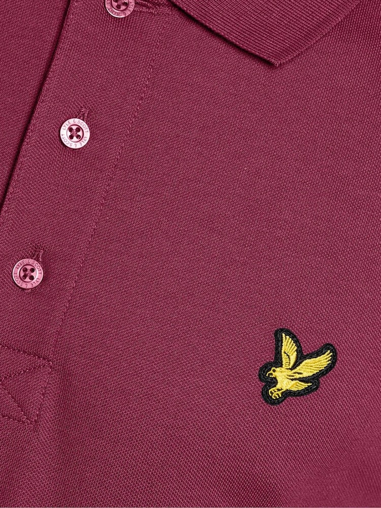 Roșu vișiniu - Tricou polo simplu Lyle & Scott - Imaginea 6 din 6 Roșu vișiniu - Tricou polo simplu Lyle & Scott - Imaginea 6 din 6