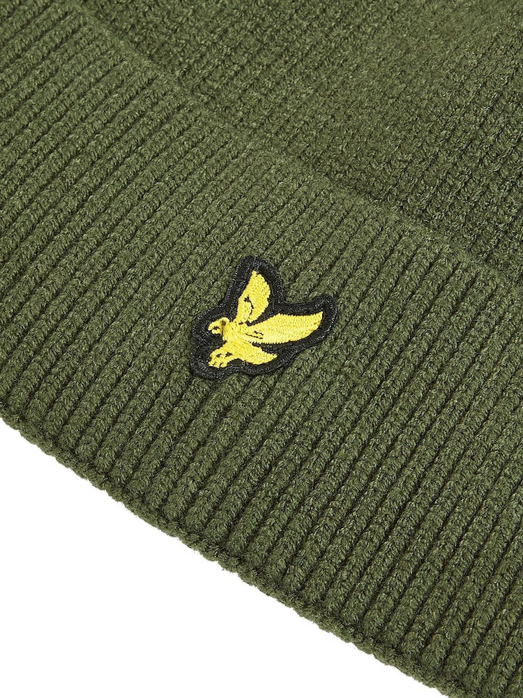 Lyle & Scott Green Beanie - Image 3 of 3 Lyle & Scott Green Beanie - Image 3 of 3