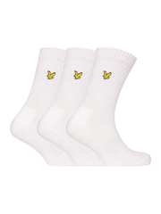 White Lyle & Scott Sport Socks 3 Pack - Image 1 of 2