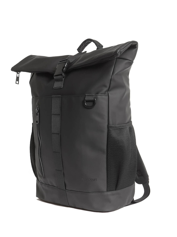 Lyle & Scott Black Weather Resistant Roll Top Bag - Image 1 of 3 Lyle & Scott Black Weather Resistant Roll Top Bag - Image 1 of 3