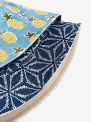 Navy Blue/Pineapple Print Reversible Bucket 100% Cotton Hats 2 Pack - Image 11 of 11