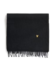 Lyle & Scott Black Plain Lambswool Scarf - Image 1 of 2