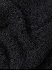 Lyle & Scott Black Lambswool Ribbed Scarf - Image 3 of 3