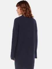 Whistles Blue Amelia Wool Knitted Jumper Dress - Image 2 of 4