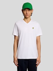 Lyle & Scott White V-Neck T-Shirt - Image 1 of 5