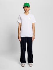 Lyle & Scott White V-Neck T-Shirt - Image 4 of 5