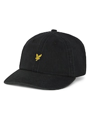 Lyle & Scott Black Washed Cap - Image 1 of 3