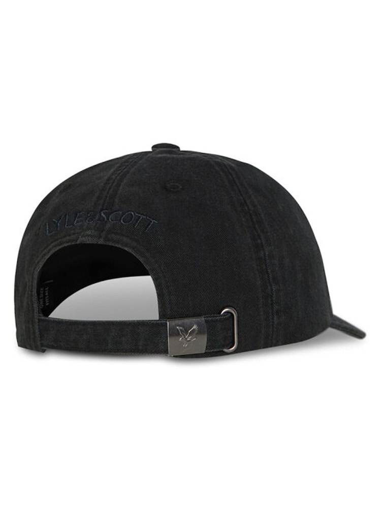 Lyle & Scott Black Washed Cap - Image 2 of 3