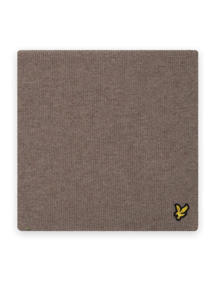 Lyle & Scott Nude Lambswool Ribbed Scarf - Image 1 of 2