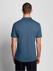 Albastru - Tricou polo simplu Lyle & Scott - Imaginea 2 din 5