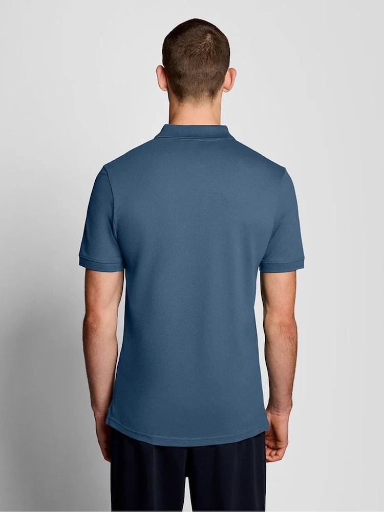 Albastru - Tricou polo simplu Lyle & Scott - Imaginea 2 din 5 Albastru - Tricou polo simplu Lyle & Scott - Imaginea 2 din 5