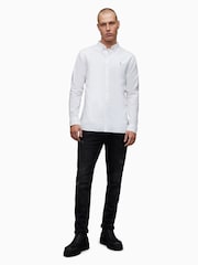 AllSaints White Hawthorne Long Sleeved Shirt - Image 2 of 6