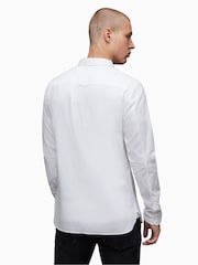 AllSaints White Hawthorne Long Sleeved Shirt - Image 3 of 6