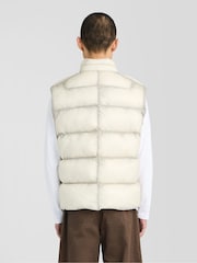 Lyle & Scott Cream Translucent Puffer Gilet - Image 4 of 6
