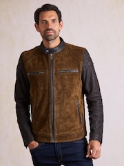 Lakeland Leather Brown Stoneybrow Biker Jacket - Image 1 of 5