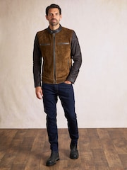 Lakeland Leather Brown Stoneybrow Biker Jacket - Image 2 of 5