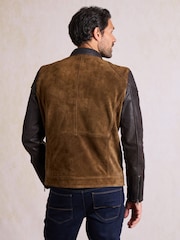 Lakeland Leather Brown Stoneybrow Biker Jacket - Image 3 of 5