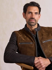 Lakeland Leather Brown Stoneybrow Biker Jacket - Image 4 of 5