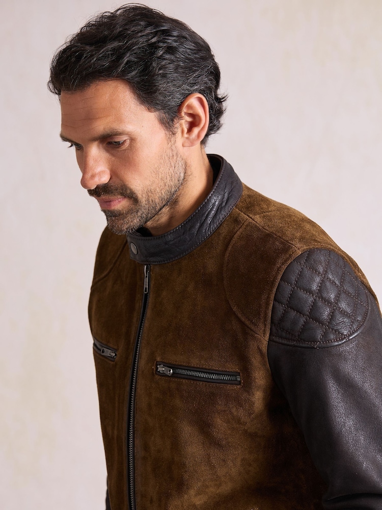 Lakeland Leather Brown Stoneybrow Biker Jacket - Image 6 of 6 Lakeland Leather Brown Stoneybrow Biker Jacket - Image 6 of 6