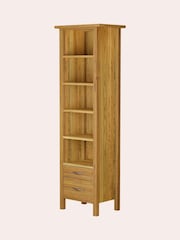 Laura Ashley Oak Milton 2 Drawer Single Bookcase - Image 4 of 5