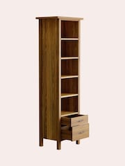 Laura Ashley Oak Milton 2 Drawer Single Bookcase - Image 5 of 5