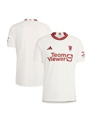 adidas White Manchester United Third Shirt 2023-24 - Image 2 of 3
