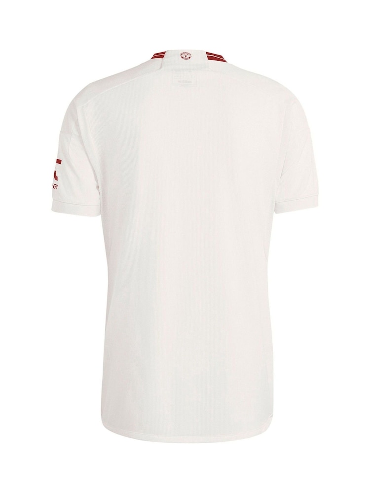adidas White Manchester United Third Shirt 2023-24 - Image 3 of 3