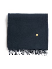 Lyle & Scott Blue Plain Lambswool Scarf - Image 1 of 2