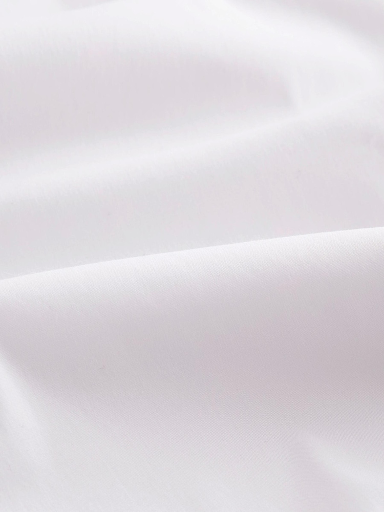 White Regular Fit Single Cuff Four Way Stretch Shirt - Image 6 of 6