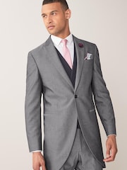 Grey Slim Morning Suit Jacket - Image 1 of 6