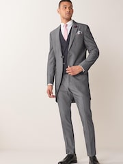 Grey Slim Morning Suit Jacket - Image 2 of 6