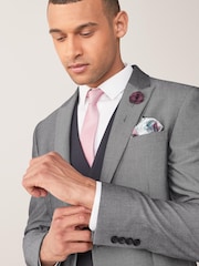 Grey Slim Morning Suit Jacket - Image 4 of 6