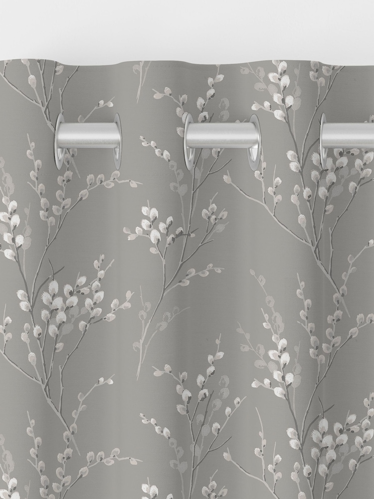 Laura Ashley Steel Pussy Willow Made to Measure Curtains - Image 7 of 7