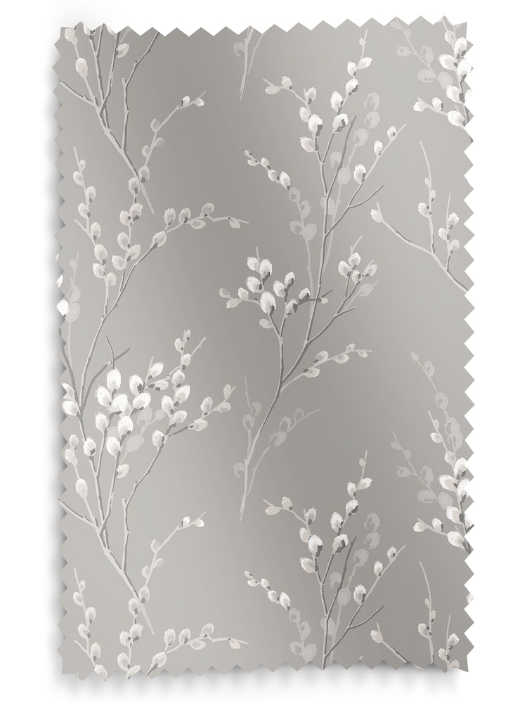 Laura Ashley Steel Pussy Willow Made to Measure Curtains - Image 9 of 9