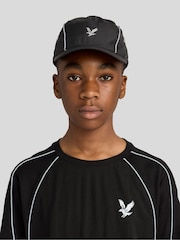 Lyle & Scott Black Reflective Piped Cap - Image 1 of 5
