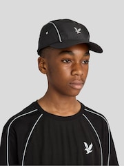 Lyle & Scott Black Reflective Piped Cap - Image 2 of 5