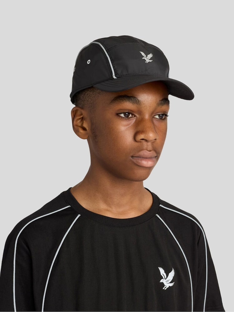Lyle & Scott Black Reflective Piped Cap - Image 2 of 5
