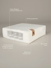 Cuddleco Hypoallergenic Pocket Sprung Cot Mattress - Image 2 of 6