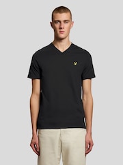 Lyle & Scott Black V-Neck T-Shirt - Image 1 of 6