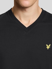 Lyle & Scott Black V-Neck T-Shirt - Image 4 of 6
