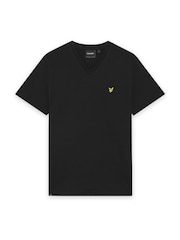Lyle & Scott Black V-Neck T-Shirt - Image 5 of 6