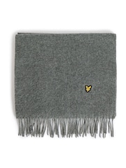 Lyle & Scott Grey Plain Lambswool Scarf - Image 1 of 1